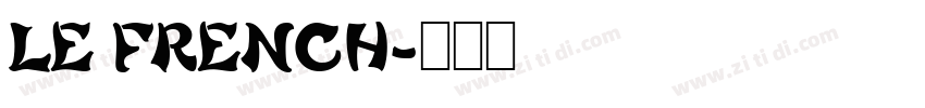 LE FRENCH字体转换